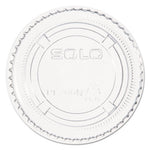 Portion/Souffle Cup Lids, PET, Fits 1.5 oz to 2.5 oz Cups, Clear, 2,500/Carton