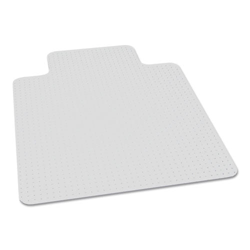 7220016568317, SKILCRAFT Biobased Chair Mat for High Pile Carpet, 46 x 60, 25 x 12 Lip, Clear