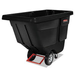 Rotomolded Tilt Truck, 202 gal, 450 lb Capacity, Plastic, Black