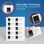 True Print Clean Edge Business Cards, Inkjet, 2 x 3.5, Glossy White, 200 Cards, 10 Cards Sheet, 20 Sheets/Pack