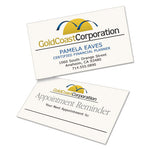 Clean Edge Business Cards, Laser, 2 x 3.5, Ivory, 200 Cards, 10 Cards/Sheet, 20 Sheets/Pack