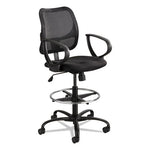 Vue Series Mesh Extended-Height Chair, Supports Up to 250 lb, 23" to 33" Seat Height, Black Fric