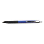 Comfort Grip Ballpoint Pen, Retractable, Medium 1 mm, Blue Ink, Blue/Black Barrel, Dozen