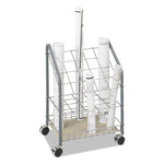 Wire Roll/Files, 20 Compartments, 18w x 12.75d x 24.5h, Gray, Ships in 1-3 Business Days