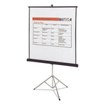 Portable Tripod Projection Screen, 60 x 60, White Matte Finish