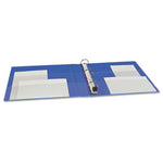 Heavy-Duty Non-View Binder with DuraHinge and One Touch EZD Rings, 3 Rings, 1" Capacity, 11 x 8.5, Blue