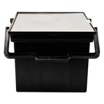 Companion Portable File, Letter/Legal Files, 17" x 14" x 11", Black