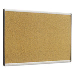 ARC Frame Cubicle Cork Board, 30 x 18, Tan Surface, Silver Aluminum Frame