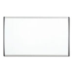 ARC Frame Cubicle Dry Erase Board, 24 x 14, White Surface, Silver Aluminum Frame