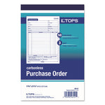 Purchase Order Book, 15 Lines, Three-Part Carbonless, 5.56 x 8.44, 50 Forms Total