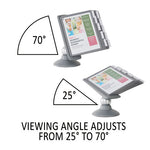 SHERPA Motion Desk Reference System, 10 Panels, Gray Borders