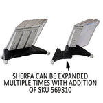 SHERPA Desk Reference System, 10 Panels, 10 x 5.88 x 13.5, Gray Borders