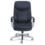 Commercial 2000 High-Back Executive Chair, Supports Up to 300 lb, 20.25" to 23.25" Seat Height, Black Seat/Back, Silver Base