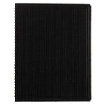 Duraflex Poly Notebook, 1-Subject, Medium/College Rule, Black Cover, (80) 11 x 8.5 Sheets