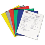 Antimicrobial Protected Poly Project Folders, Letter Size, Clear, 25/Box