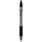 Z-Grip Ballpoint Pen, Retractable, Medium 1 mm, Black Ink, Clear/Black Barrel, 12/Pack