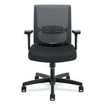 Convergence Mid-Back Task Chair, Swivel-Tilt, Supports Up to 275 lb, 15.75" to 20.13" Seat Height, Black