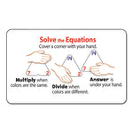 Three-Corner Flash Cards, Multiplication/Division, 5.5 x 5.5, 48/Set