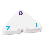 Three-Corner Flash Cards, Addition/Subtraction, 5.5 x 5.5, 48/Set