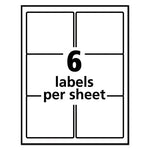 Repositionable Shipping Labels w/SureFeed, Laser, 3.33 x 4, White, 600/Box