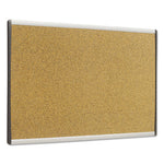 ARC Frame Cubicle Cork Board, 24 x 14, Tan Surface, Silver Aluminum Frame