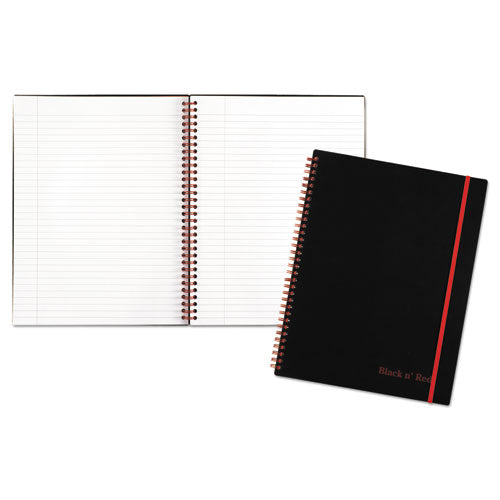 Flexible Cover Twinwire Notebooks, SCRIBZEE Compatible, 1-Subject, Wide/Legal Rule, Black Cover, (70) 11 x 8.5 Sheets