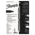 Super Permanent Marker, Fine Bullet Tip, Black, 6/Pack