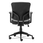 Alera Everyday Task Office Chair, Bonded Leather Seat/Back, Supports Up to 275 lb, 17.6" to 21.5" Seat Height, Black