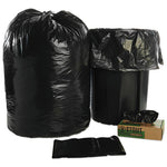 8105015173668, SKILCRAFT Recycled Content Trash Can Liners, 60 gal, 1.5 mil, 38" x 58", Black/Brown, 20/Box