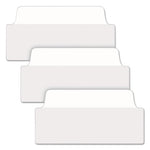 Ultra Tabs Repositionable Tabs, Wide and Slim: 3" x 1.5", 1/3-Cut, White, 24/Pack