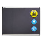 Prestige Plus Magnetic Fabric Bulletin Boards, 48 x 36, Gray Surface, Silver Aluminum Frame