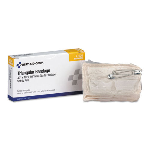 24 Unit ANSI Class A+ Refill, 40" x 40" x 56" Muslin Triangular Bandage