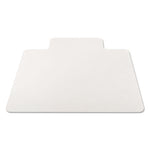 All Day Use Non-Studded Chair Mat for Hard Floors, 36 x 48, Lipped, Clear