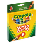 Jumbo Crayons, Assorted Colors, 8/Box