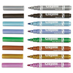 Metallic Markers, Medium Bullet Tip, Assorted Colors, 8/Set