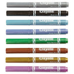 Metallic Markers, Medium Bullet Tip, Assorted Colors, 8/Set