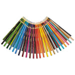 Long-Length Colored Pencil Set, 3.3 mm, 2B, Assorted Lead and Barrel Colors, 50/Box