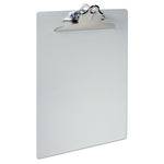 Recycled Aluminum Clipboard with High-Capacity Clip, 1" Clip Capacity, Holds 8.5 x 14 Sheets, Silver