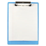 Recycled Plastic Clipboard, 0.5" Clip Capacity, Holds 8.5 x 11 Sheets, Ice Blue