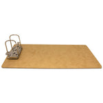 Recycled Hardboard Archboard Clipboard, 2.5" Clip Capacity, Holds 8.5 x 14 Sheets, Brown