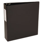 Economy Non-View Binder with Round Rings, 3 Rings, 3" Capacity, 11 x 8.5, Black, (4601)