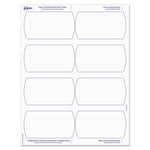 Big Tab Printable Large White Label Tab Dividers, 5-Tab, 11 x 8.5, White, 20 Sets