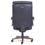 Woodbury Big/Tall Executive Chair, Supports Up to 400 lb, 20.25" to 23.25" Seat Height, Brown Seat/Back, Weathered Sand Base