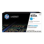 HP 655A, (CF451A) Cyan Original LaserJet Toner Cartridge