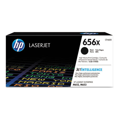 HP 656X, (CF460X) High-Yield Black Original LaserJet Toner Cartridge