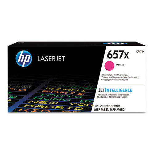 HP 657X, (CF473X) High-Yield Magenta Original LaserJet Toner Cartridge