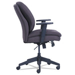 Cosset Ergonomic Task Chair, Supports Up to 275 lb, 19.5" to 22.5" Seat Height, Gray Seat/Back, Black Base