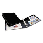 Heavy-Duty Non-View Binder with DuraHinge and One Touch EZD Rings, 3 Rings, 1" Capacity, 11 x 8.5, Black