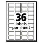 Removable Multi-Use Labels, Inkjet/Laser Printers, 0.5 x 0.75, White, 36/Sheet, 28 Sheets/Pack, (5418)