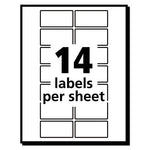 Removable Multi-Use Labels, Inkjet/Laser Printers, 0.75 x 1.5, White, 14/Sheet, 36 Sheets/Pack, (5430)